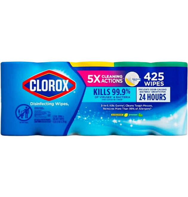 85CT CLOROX DISIN WIPE LEMON/FRESH-15
