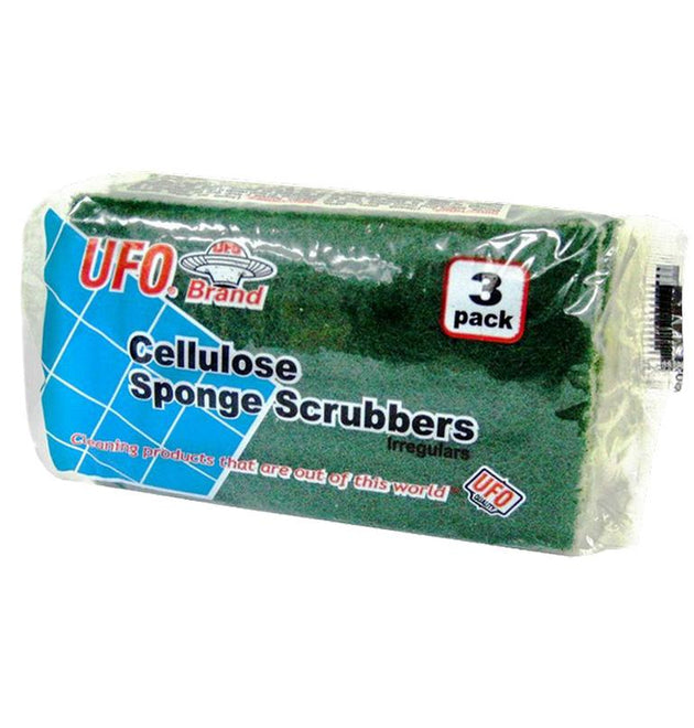 3PK CELLULOSE SPONGE & SCRUBBER - 60