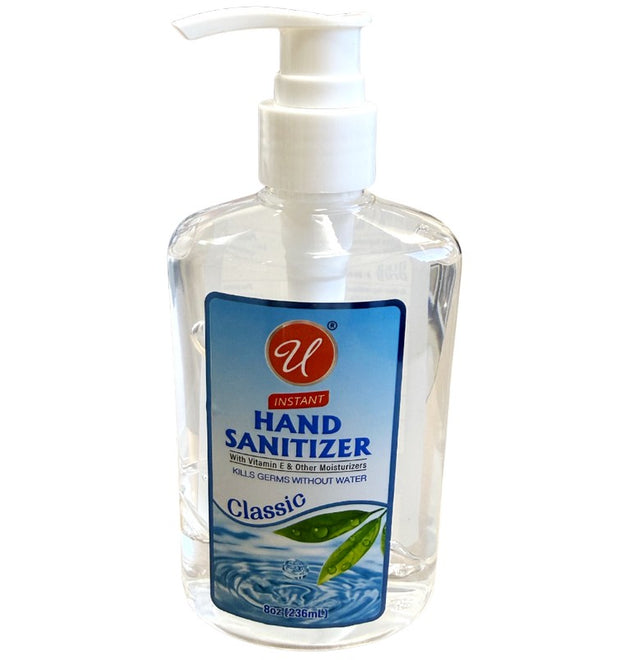 8OZ HAND SANITIZER CLASSIC WITH PUMP-12