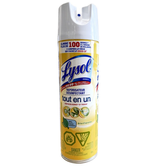19OZ LYSOL® DISINFECTANT SPRAY CRISP LEMON®-12