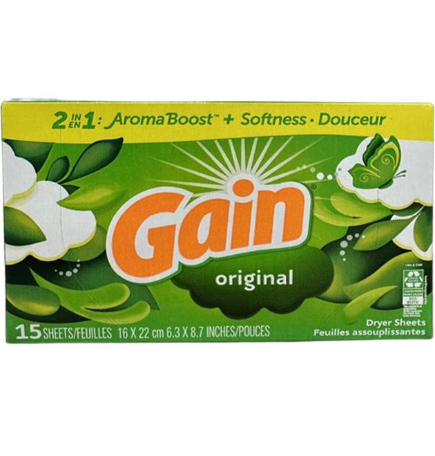15CT GAIN DRYER SHEET ORIGINAL 15