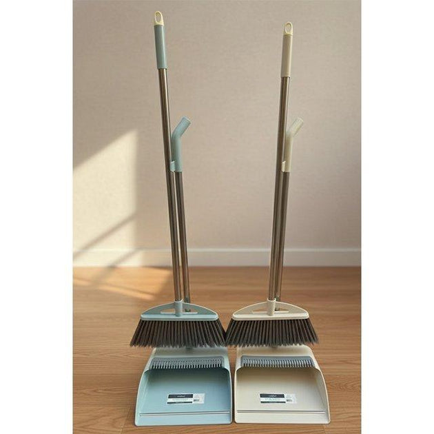 LONG DUSTPAN W STAINLESS STEEL BRUSH-12