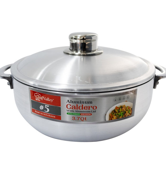 ALUMINIUM CALDERO £ 5 WID ALU LID - 6