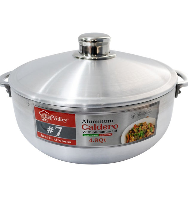 ALUMINIUM CALDERO £ 7 WID ALU LID - 6