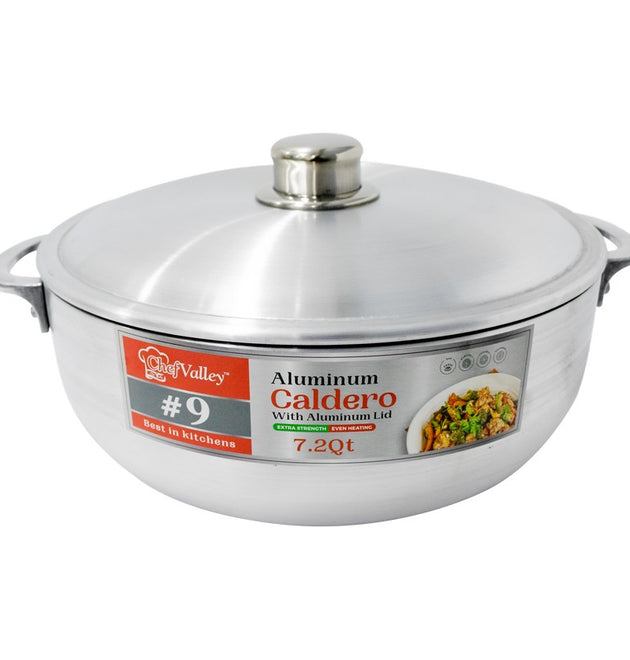 ALUMINIUM CALDERO £ 9 WID ALU LID - 6