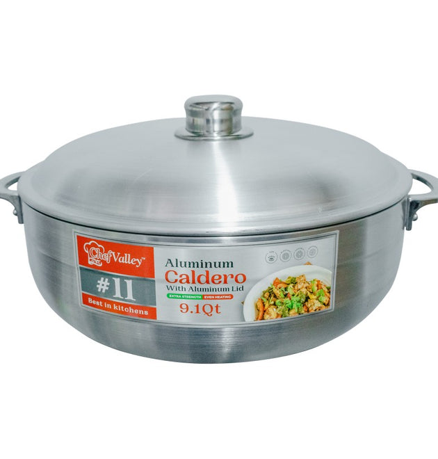 ALUMINIUM CALDERO £ 11 WID ALU LID - 6