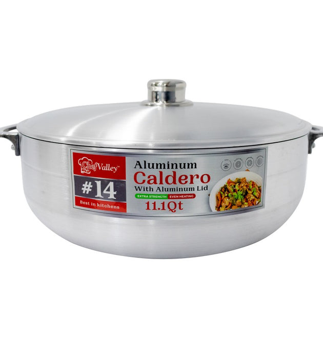 ALUMINIUM CALDERO £ 14 WID ALU LID - 6