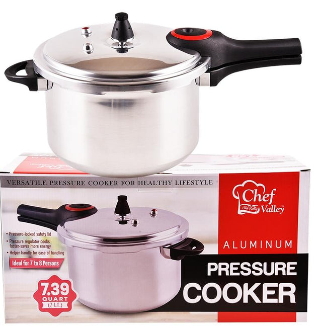ALUMINUM PRESSURE COOKER 7 LTR- 4