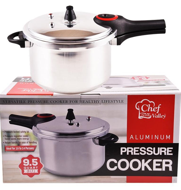 ALUMINUM PRESSURE COOKER 9 LTR- 4