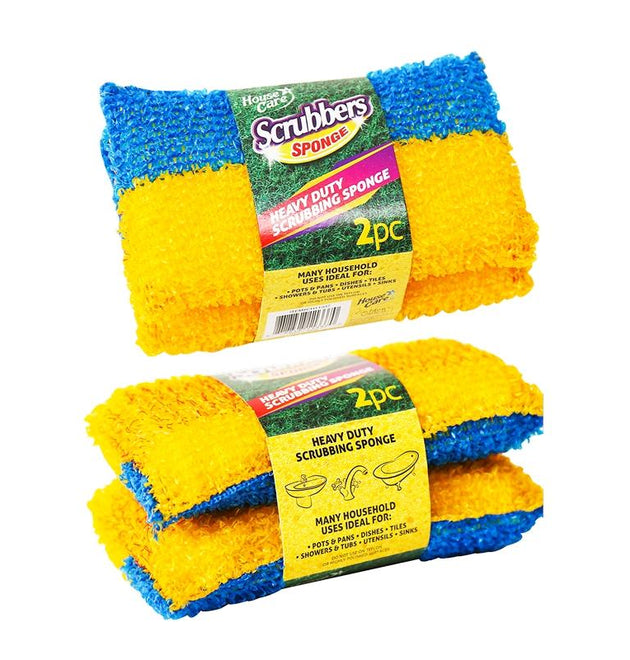 2PK HEAVY DUTY SCRUB SPONGES - 36