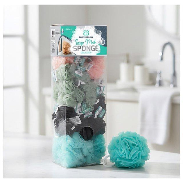 LARGE MESH SPONGE BULK PACK DISPLAY-120