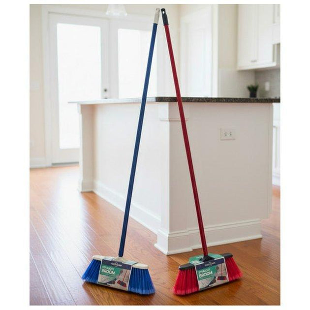 MIX MATCH STRAIGHT BROOM WITH METAL HANDLE -24
