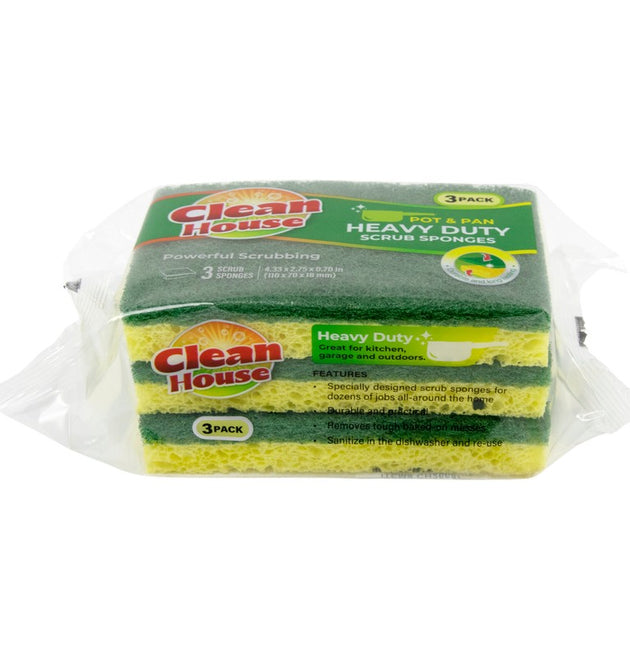 3PCS CELLOU SPONGE WITH  SCOURER-48
