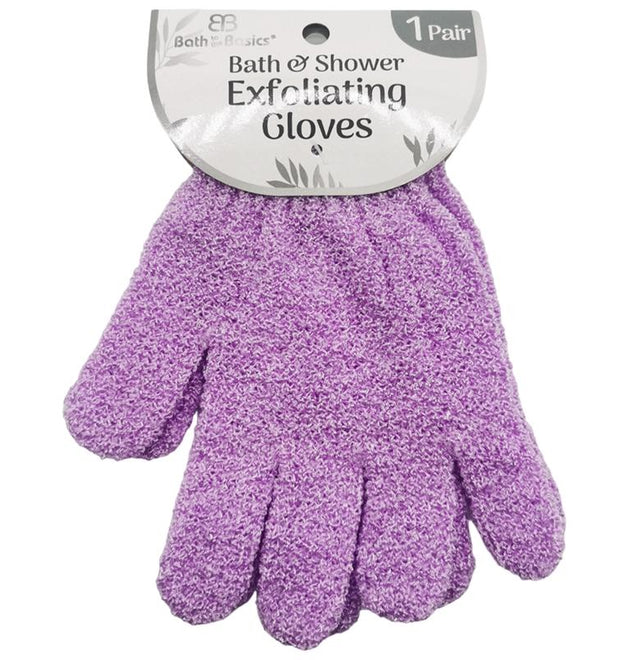 1 PAIR SHOWER EXFOLIATING GLOVES - 48