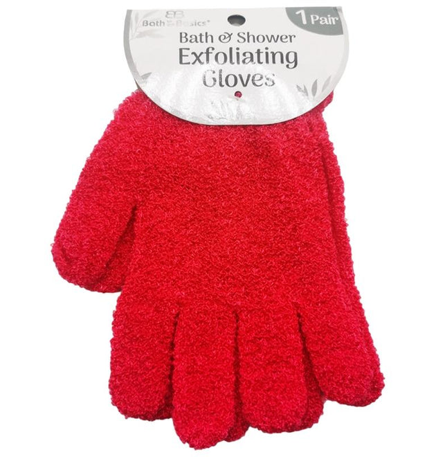 1 PAIR SHOWER EXFOLIATING GLOVES - 48