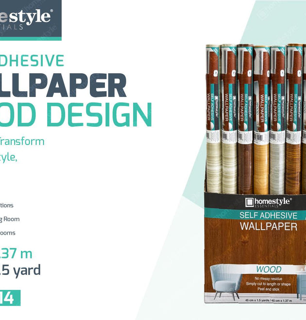 SELF ADHESIVE SHELF LINER  WOOD DESIGN -48