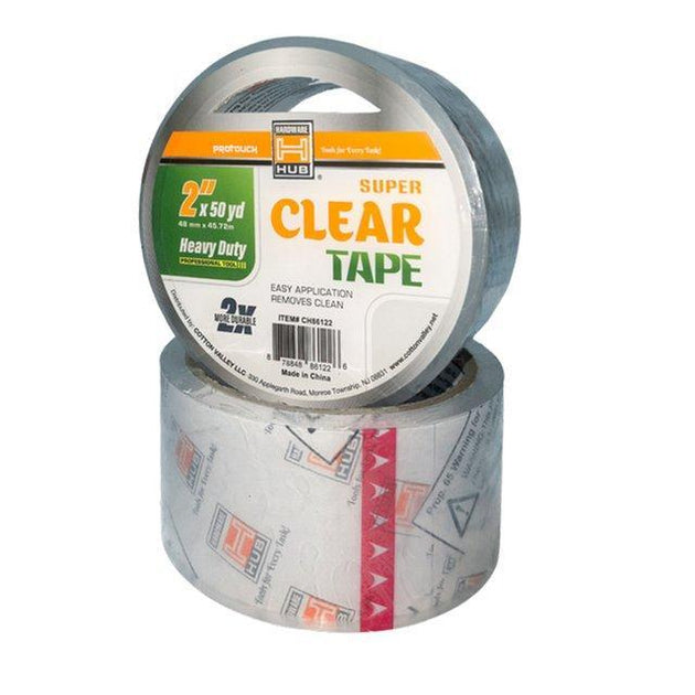 2'' X 50 YD SUPER CLEAR TAPE -48