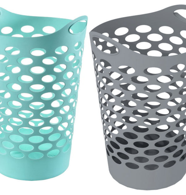 1.85BU / 65L LAUNDRY BASKET WITH HANDLES -12