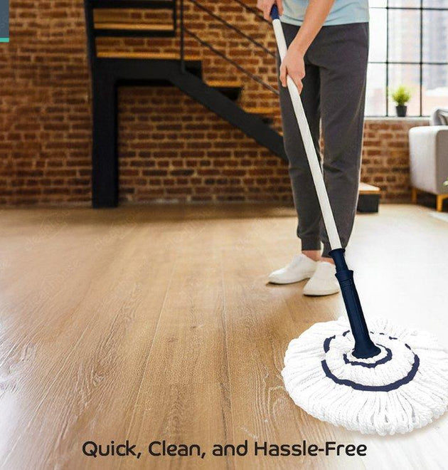 QUICK DRYING-WRINGING COTTON TWIST MOP WITH SOFT GRIP -12
