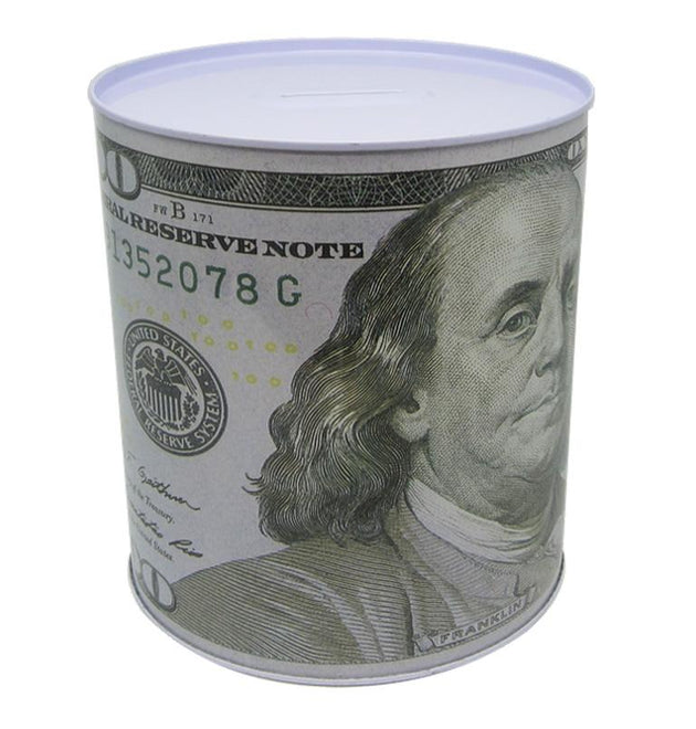NEW 100 DOLLAR COIN BANK 13.6X15 CM - 48