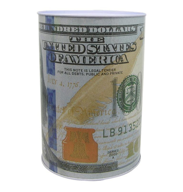 NEW 100 DOLLAR COIN BANK 14X20CM - 24