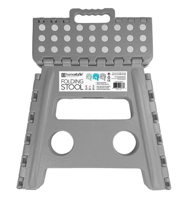 13 INCH FOLDING PLASTIC STEP STOOL - 12