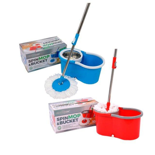 10.6 L SPIN MOP BUCKET+REFILLS PLASTIC-6