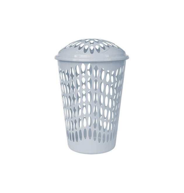 1.53BU / 54L PLASTIC LAUNDRY HAMPER WITH LID -12