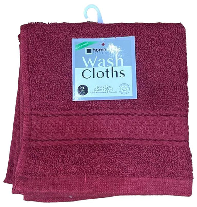 2PK 12X12  EXTRAVAGANT WASHCLOTH-72 16OZ